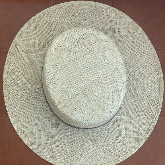 Janessa Leone Boater Style Straw Sun Hat main image 7